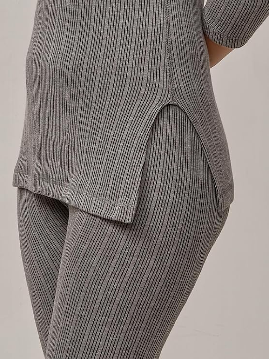 Lux Inferno Ladies's 3/4 Sleeve Long Thermal Set