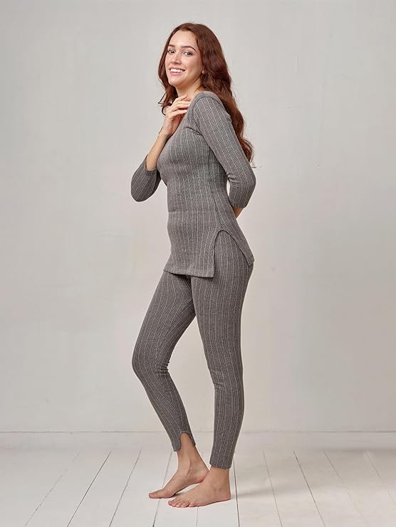 Lux Inferno Ladies's 3/4 Sleeve Long Thermal Set