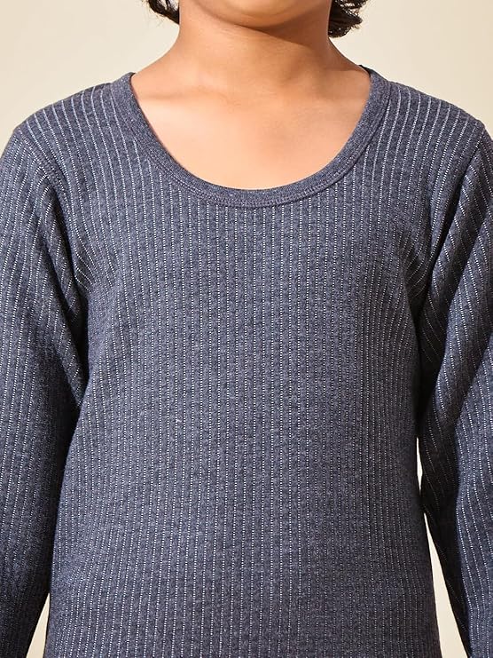 Lux Inferno Kids Thermal Set – Full Sleeves Warm Innerwear for Boys & Girls | Round Neck Winter Wear | Soft & Stretchable Thermal Top & Bottom