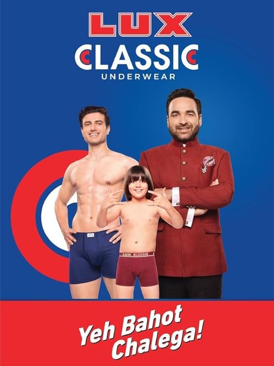 Lux Classic Men's Inner Elastic Trunks - Pack of 5 (Color May Vary) | Premium 100% Cotton | Ultimate Comfort Breathable, Soft & Durable | Everyday Essential Lux Underwear
