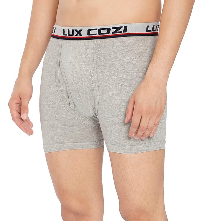 Lux Cozi Men's Long Underwear | 100% Pure Cotton Innerwear | Soft, Breathable & Warm Base Layer | Solid Soft Cotton Trunk for Men