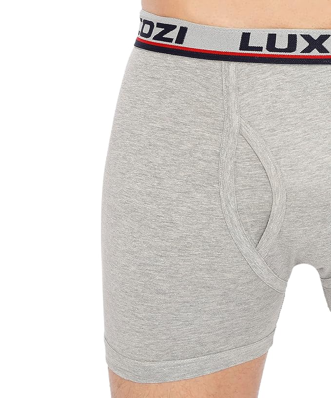 Lux Cozi Men's Long Underwear | 100% Pure Cotton Innerwear | Soft, Breathable & Warm Base Layer | Solid Soft Cotton Trunk for Men